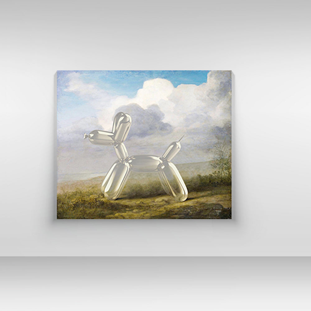 Feral Dog as Portrait of a Dingo by George Stubbs 1772 - Stretched Canvas Ready to Hang