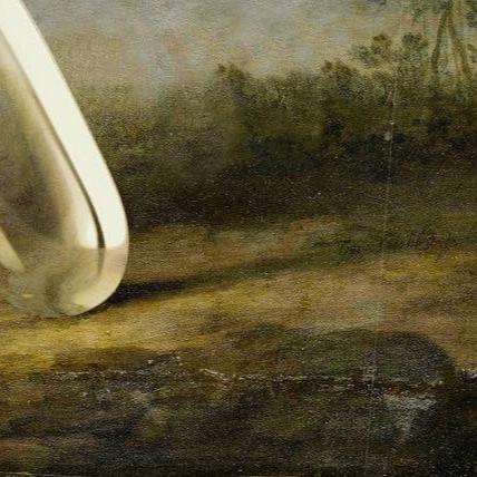 Feral Dog as Portrait of a Dingo by George Stubbs 1772 - Framed Canvas Ready to Hang